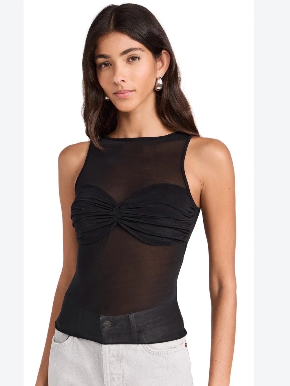 Reformation black Rose knit top- Size xs